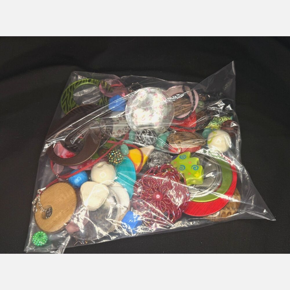 Large Mixed Bead Lot Oversized Craft Jewelry Pieces